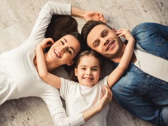 Cute Family with Dental Implants Washington Township