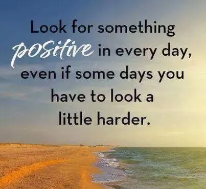 Be positive!