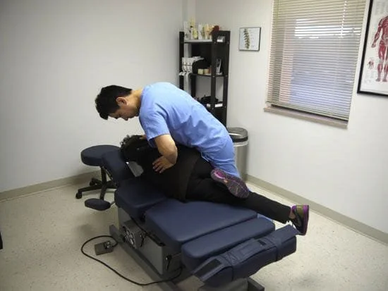 chiropractic session