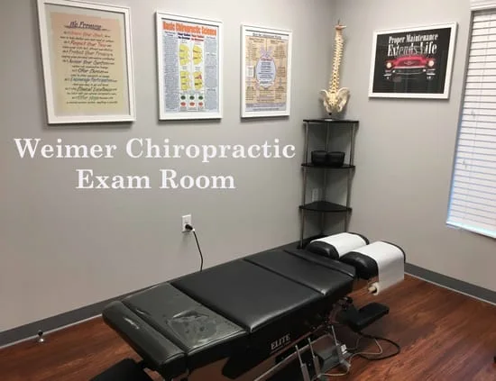 Exam Room at Weimer Chiropracctic