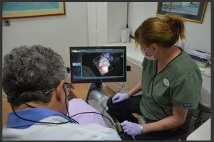 Doctor with dental equipment 