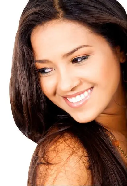 dark haired woman smiling nice teeth, cosmetic dentistry Columbia, MO dentist