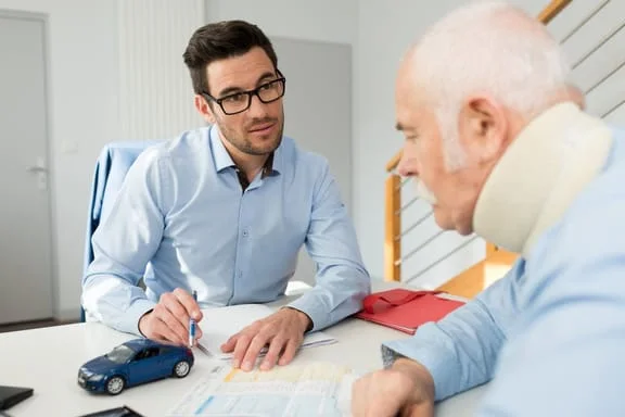 A doctor doing consultation