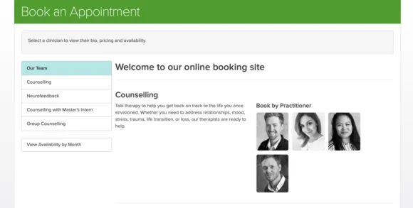 Booking Counselling Appointments