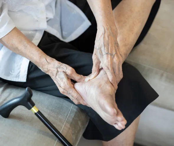 Foot Pain before seeing Dr. McDaniel