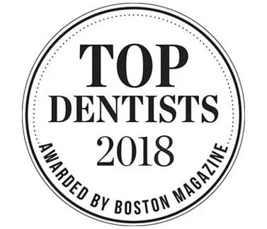 Boston Magazine Award logo for Top Dentist Melrose, MA 2018, Dr. Nelson Pan DDS dentist Melrose, MA