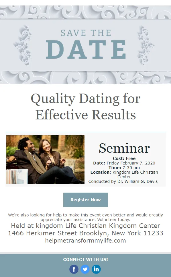 Quality Dating Seminar