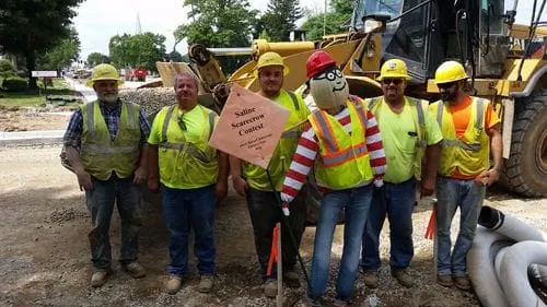 Waldo with Construction Crew