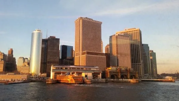 View of Downtown Manhattan (Battery) from Staten Island Ferry