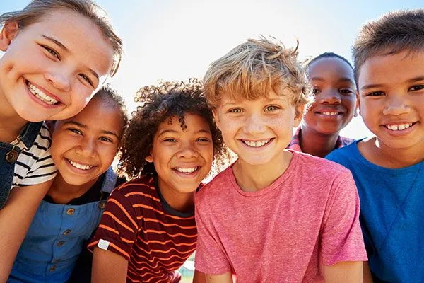 children smiling