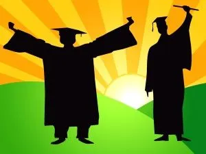 Clip art representing graduation