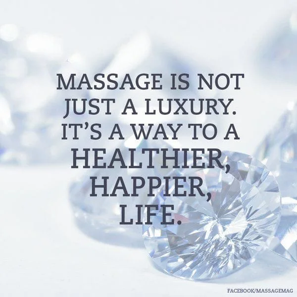 massage is not just a luxury