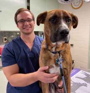 Dr. Trey with Dog