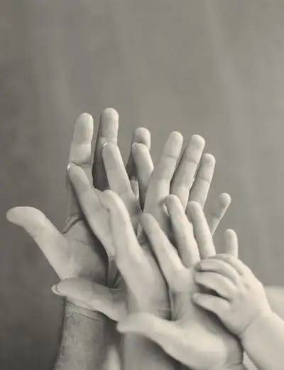 family hands