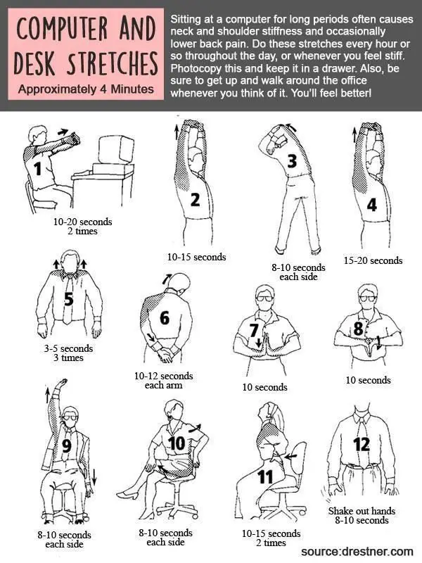 Computer and Desk Stretches