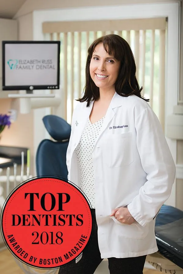 Dr. Russ Top Cosmetic Dentist award Needham MA 2018