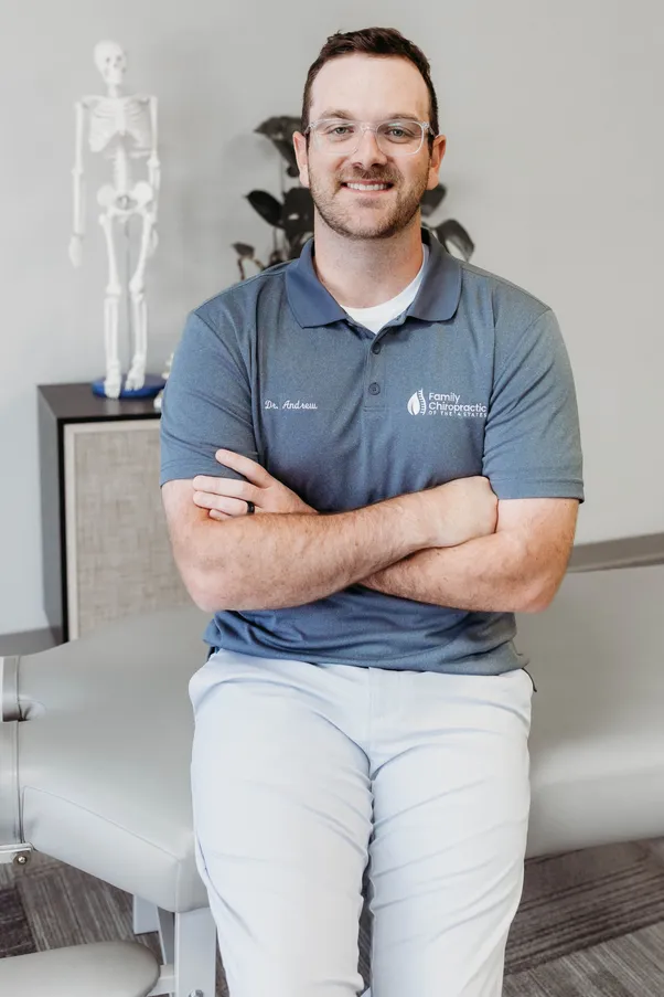 Dr. Andrew McDaniel, ready to adjust chiropractic patients