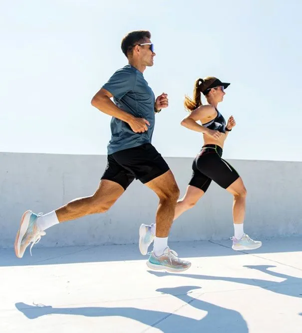 couple running outside