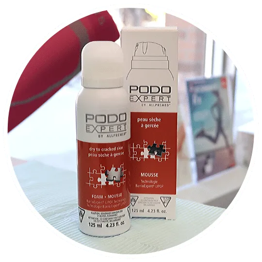 podoexpert cracked heel formula foam cream