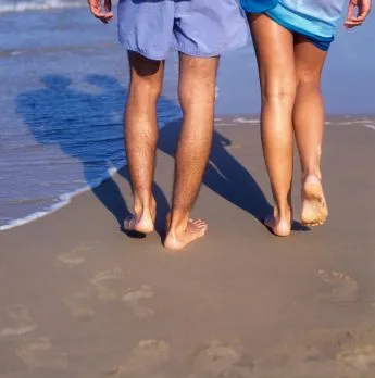 Feet on the beach