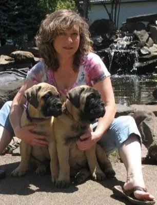 Dr. Statter with dogs