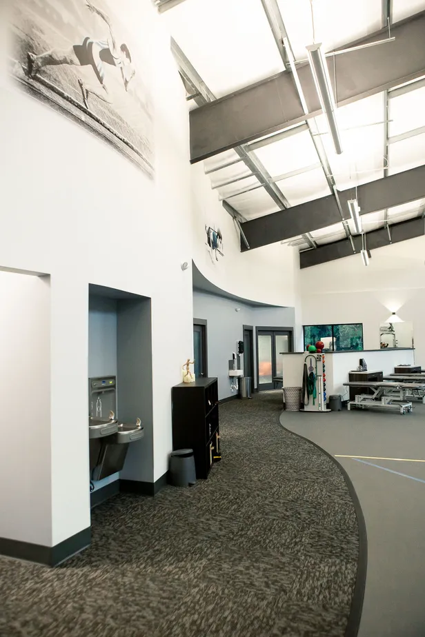 Physical therapy curved wall