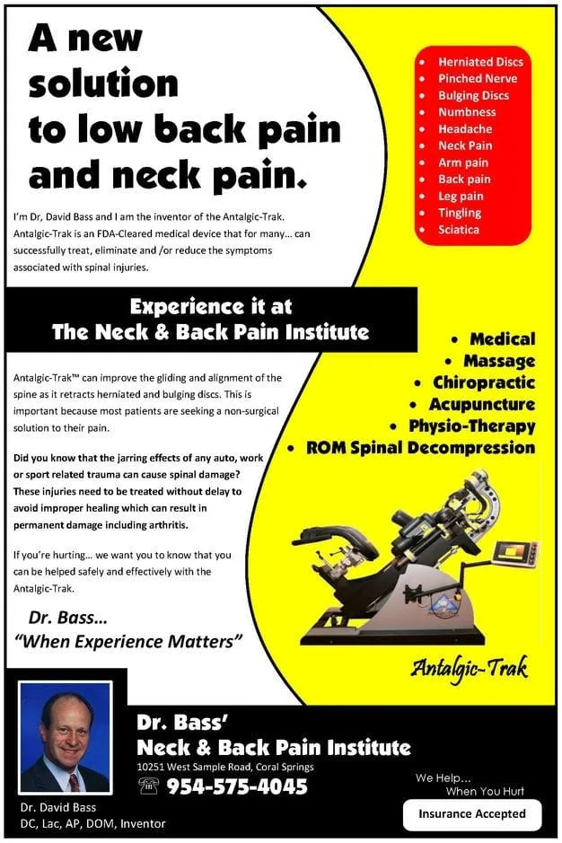 A New Solution to Low Back Pain and Neck Pain
