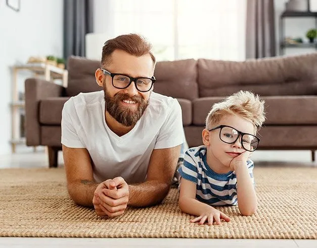 Father & Son with Eyeglasses