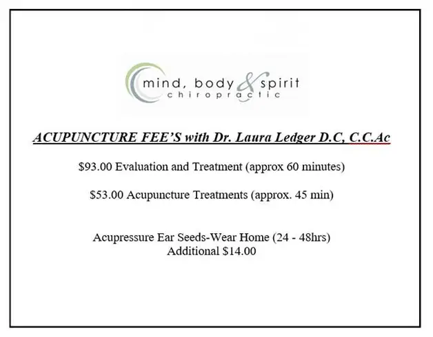 Acupuncture Fees