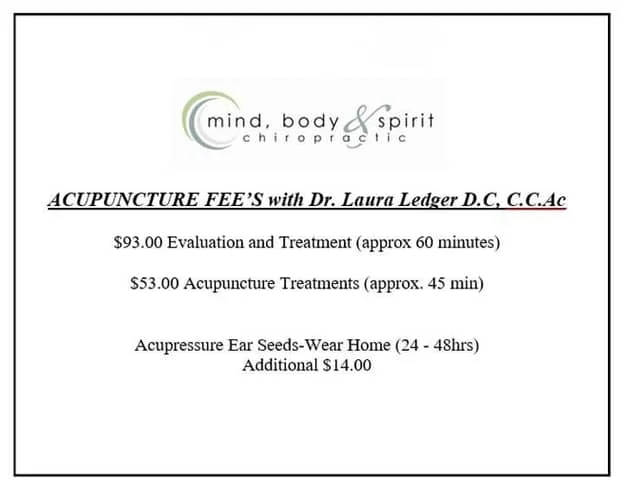 Acupuncture Fees