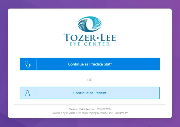 Tozer Lee Eye Center - Patient Portal