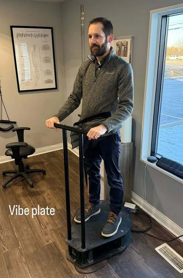 patient using vibe plate