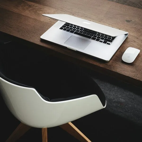 desk and computer