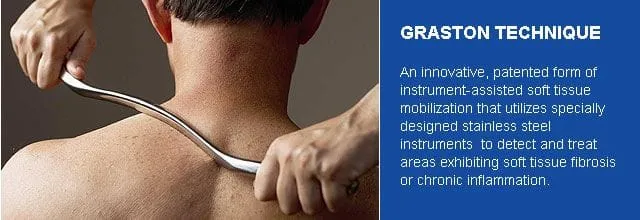 The Graston Technique NYC uses instruments to help break up scar tissue on injured muscles. We're in Noho Manhattan, call or contact our chiropractor NYC today.