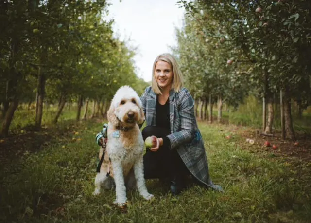 Jennifer with her dog Saydee