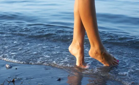 Feet on the beach