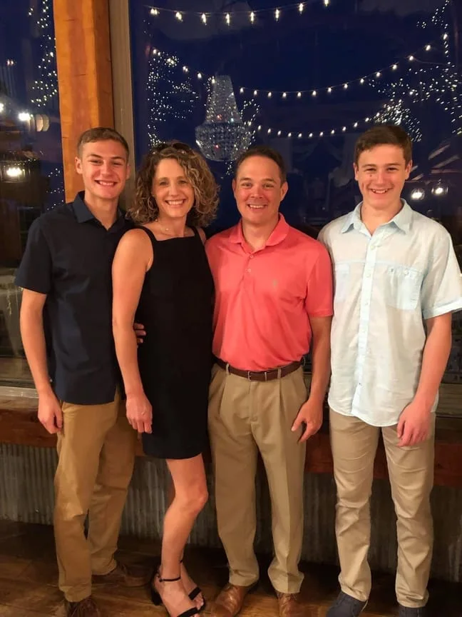 Drs Blake & Trudy Bennett, their sons, Cade & Brandon