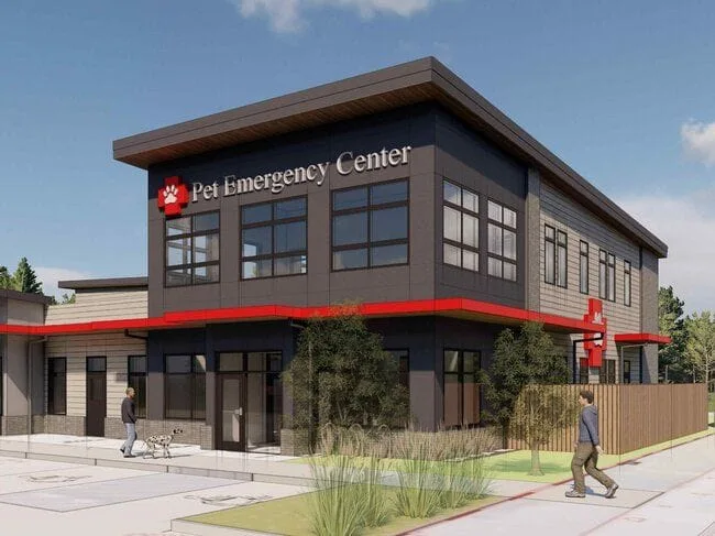 Drawing of exterior of Pet Emergency Center