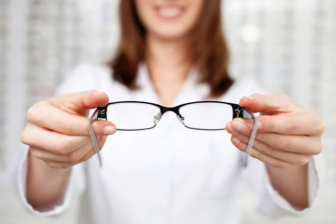 Optometrist with Eye Glasses