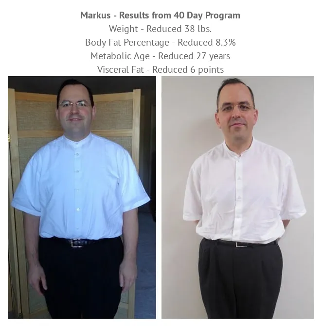 Before and After Photo of a Patient with Noticeable Weight Loss