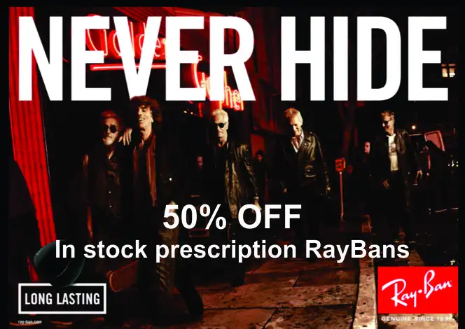 Prescription RayBans 50% OFF