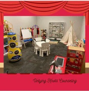 Play therapy room at Counseling and Wellness of Heath