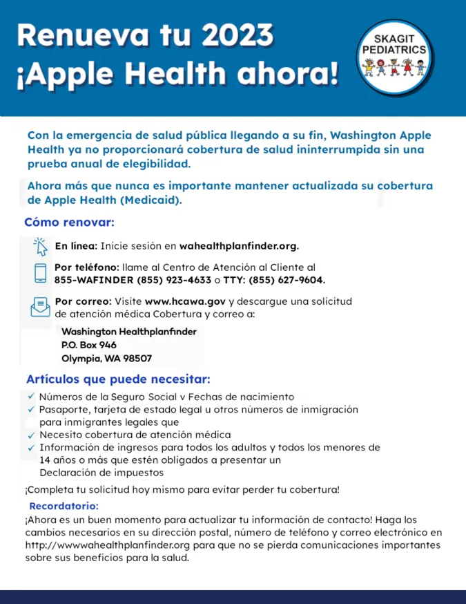 Apple Health Renewal 2023 Spanish