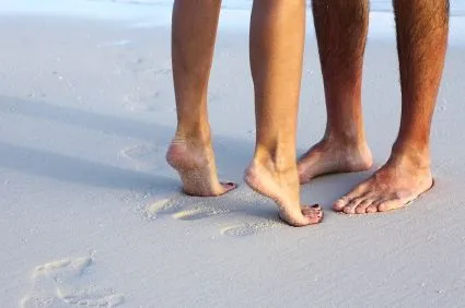 Feet on the beach