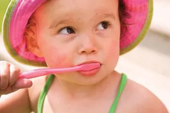 Girl Brushing Teeth