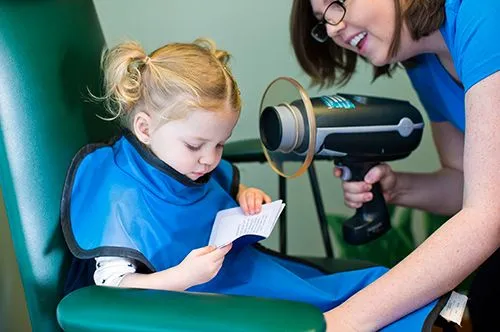 A Wild Smile patient getting a x-ray