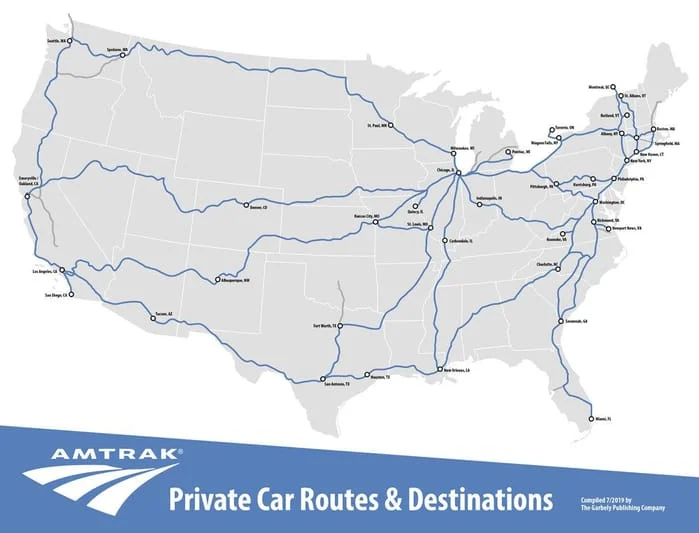 Rail Map US