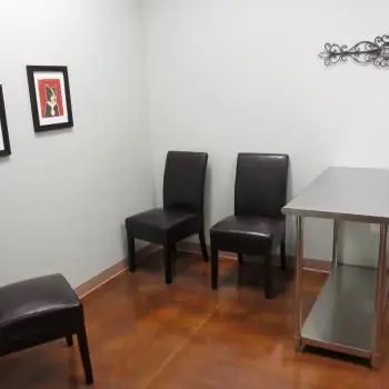 Spacious consult rooms.  In room check-out.