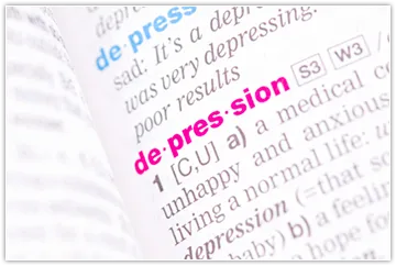 Image of the definition of depression