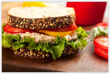 Image of a tuna salad sandwich